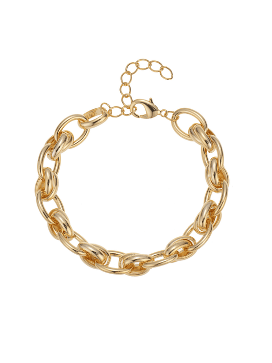 gold chunky bracelet