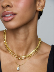 Bezel Baguette Hoop