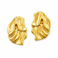 sculptural ripple detailing on the Ripple Wave Studs