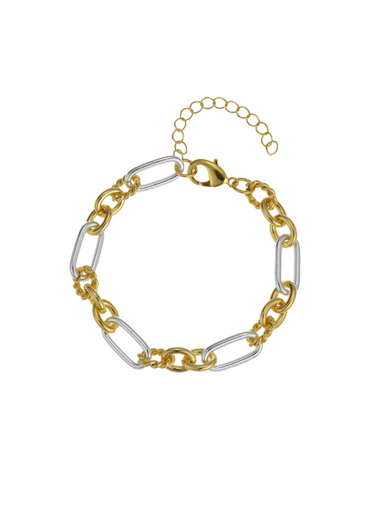 Savoy Mixed Metal Link Bracelet