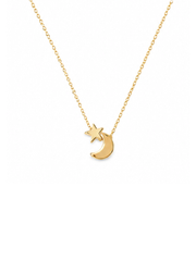 Stacked Star & Moon Necklace in gold from the Home For The Holidays jewellery gift set