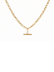 T Bar Figaro Necklace in gold from the All Wrapped Up jewellery gift set