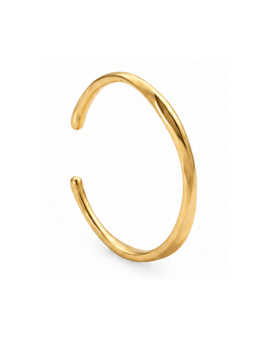 Textured Gold Bangle from the All Wrapped Up jewellery gift set
