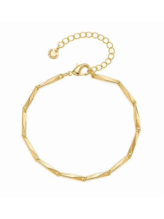 chunky gold chain bracelet for stacking and layering