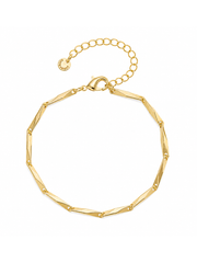 chunky gold chain bracelet for stacking and layering