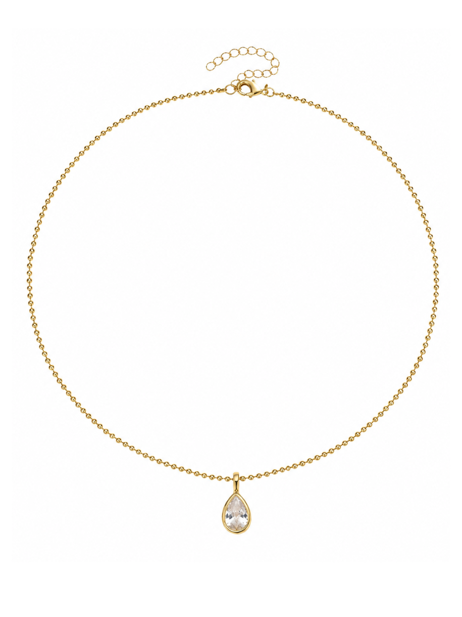 diamante pendant necklace