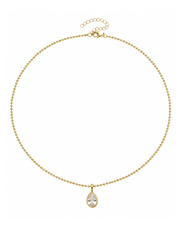 diamante pendant necklace