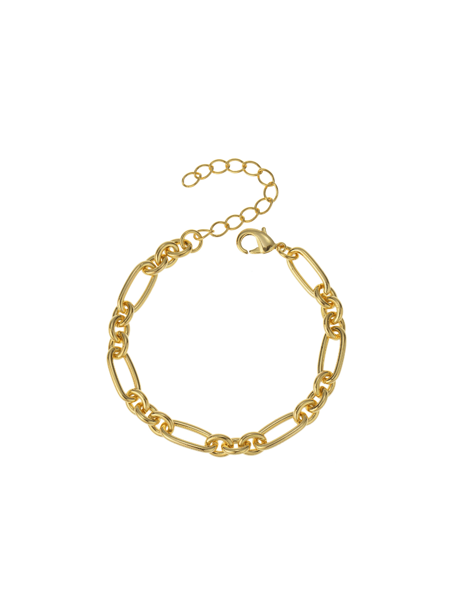 gold link bracelet