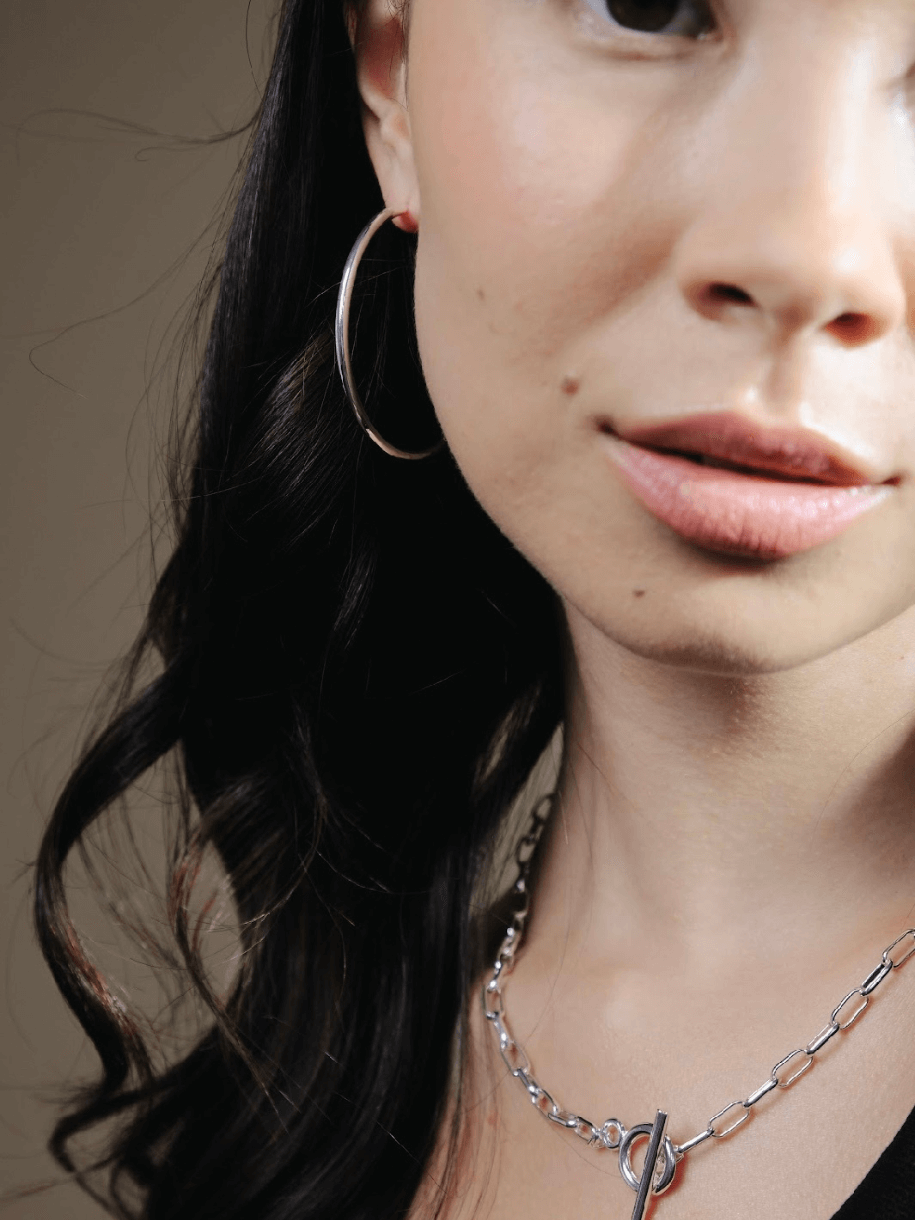 Huge 2025 silver hoops