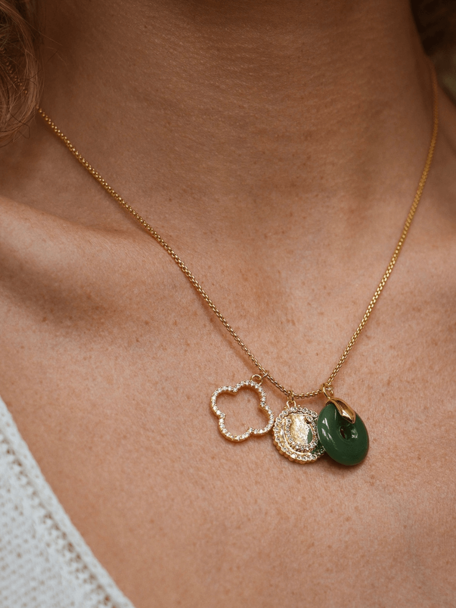 clover horseshoe lucky necklace