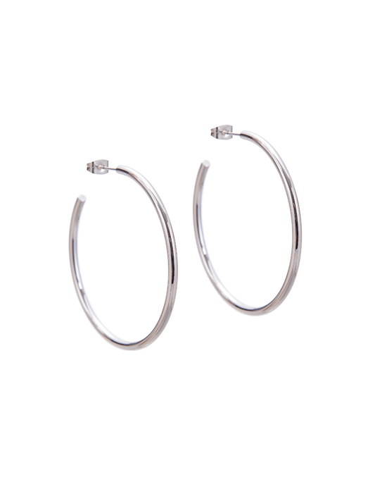 The Iconic Hoop - Extra Large Silver