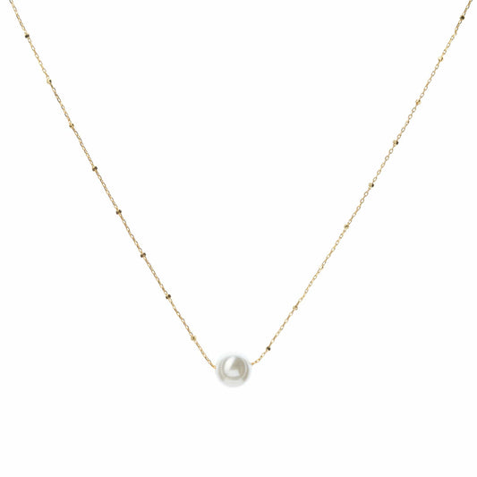 Bridal Pearl Necklace in Gold