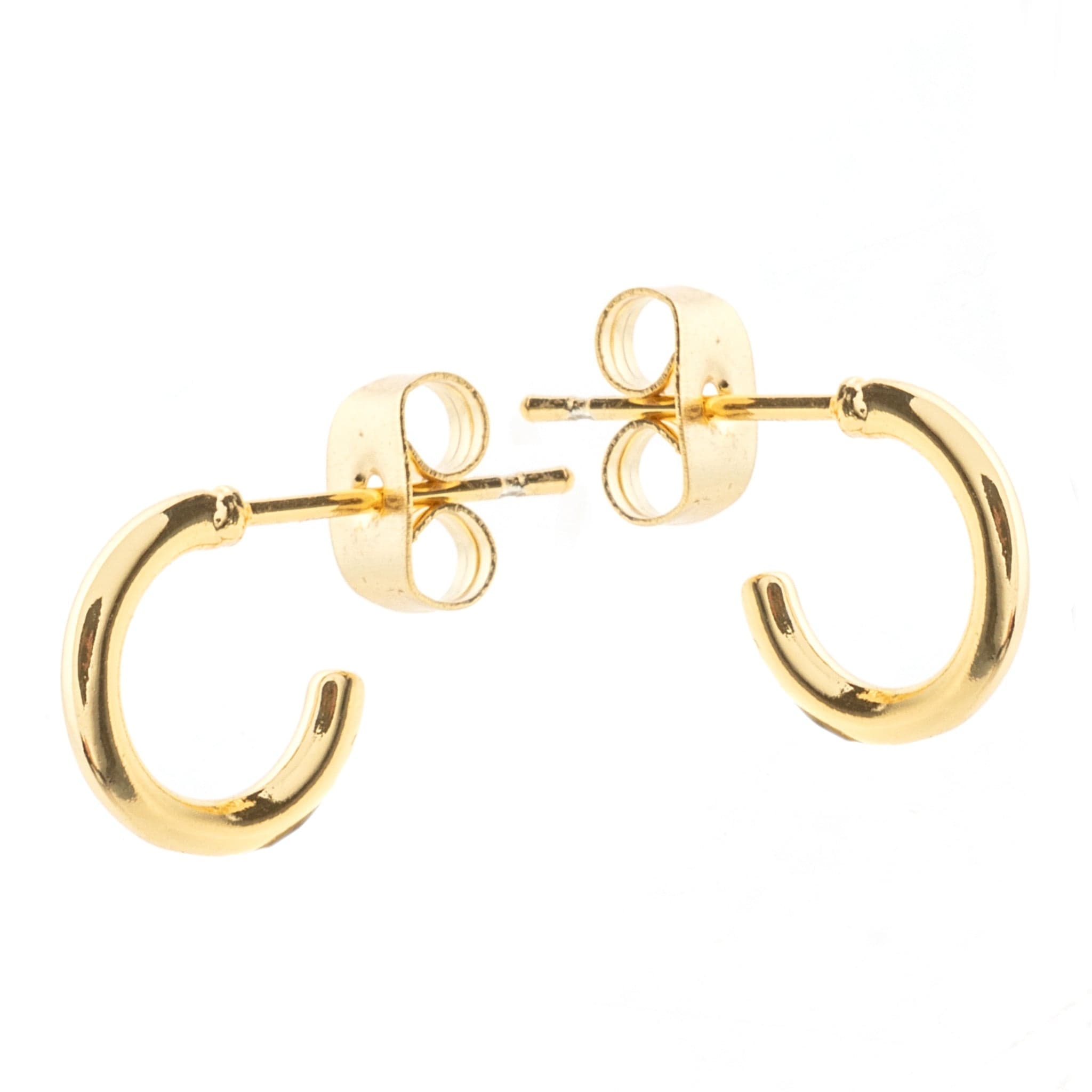 9ct Gold 1.5x7mm Fine Polished Huggie Earrings | Prouds