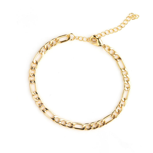 Figaro link chain bracelet