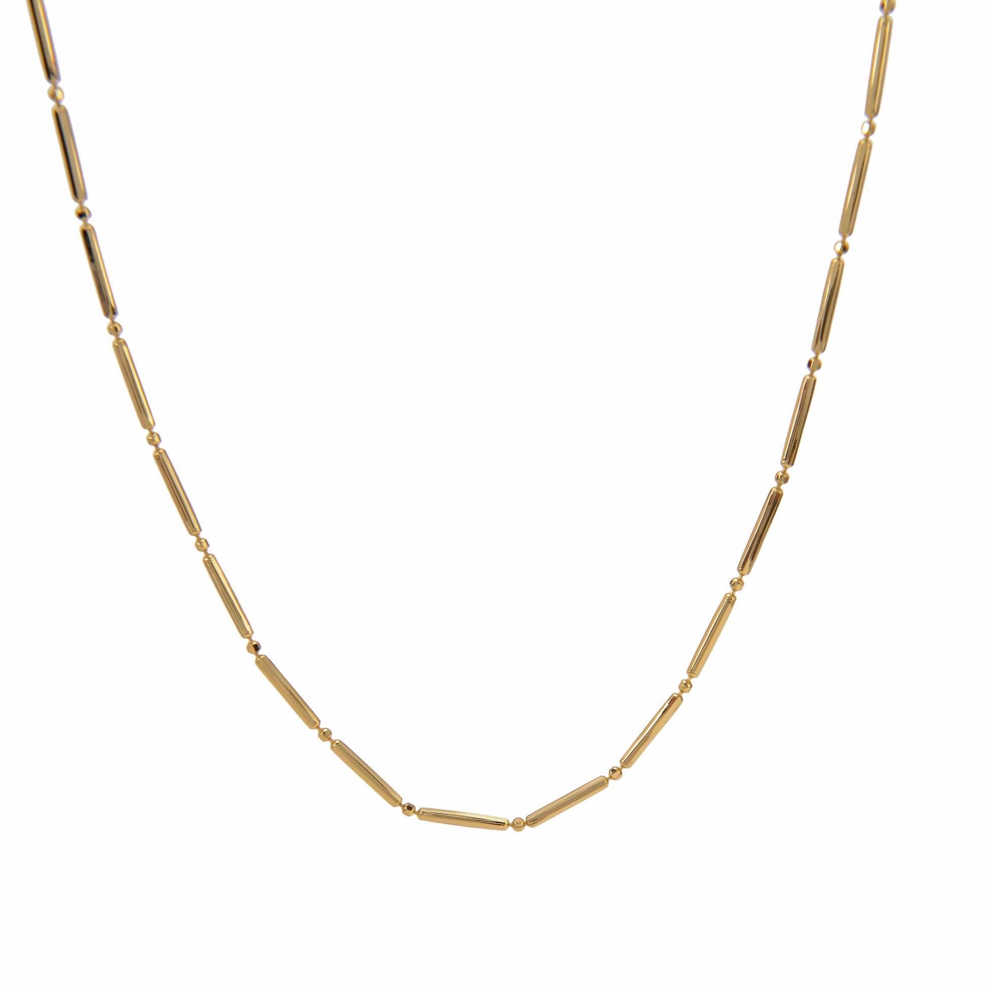 Long link gold 19inches layering necklace