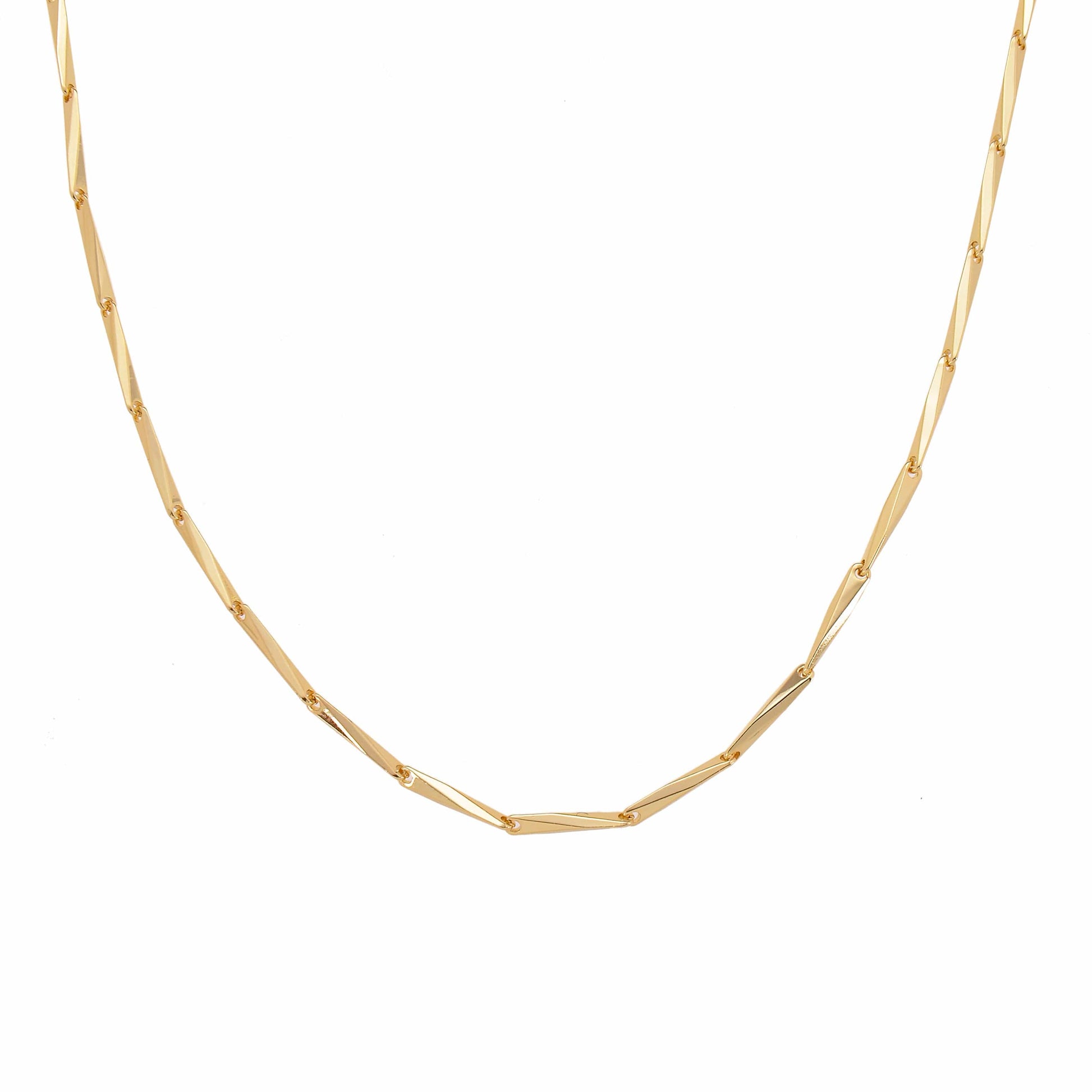 Gold Parisian layering 14 inches necklace