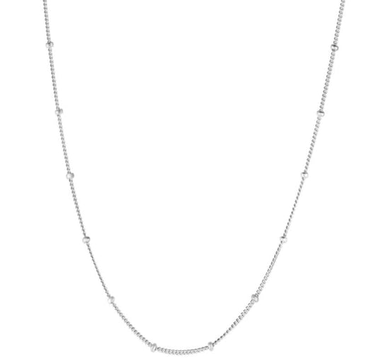 silver beaded chain