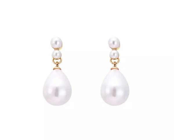 Teardrop Pearl Earring | Bridal Earring | Bridal Pearl Earring ...