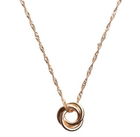 twisted circle necklace