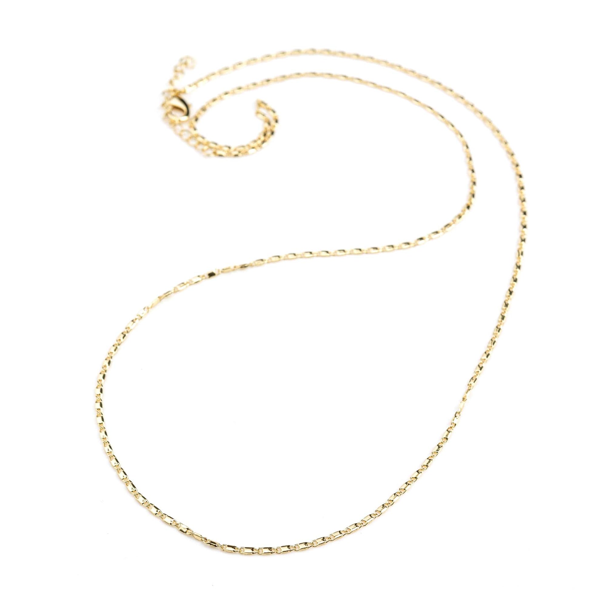 Delicate Singapore gold chain 19 inches for layering